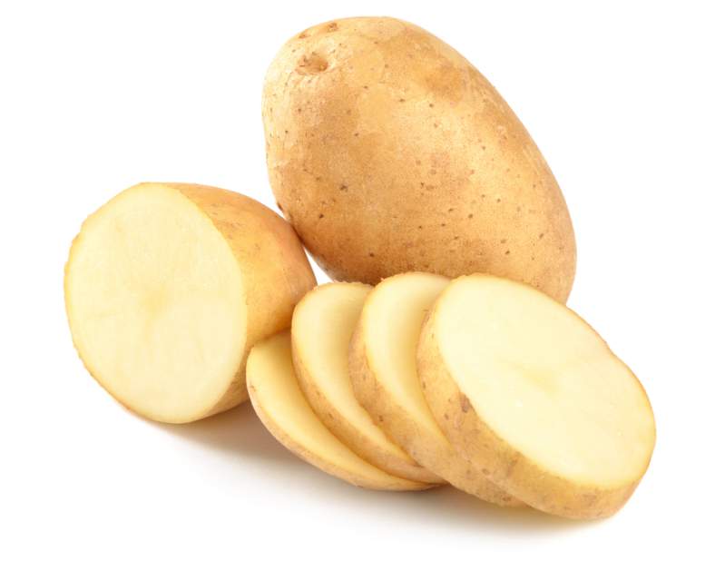 Potato slices for dark spots